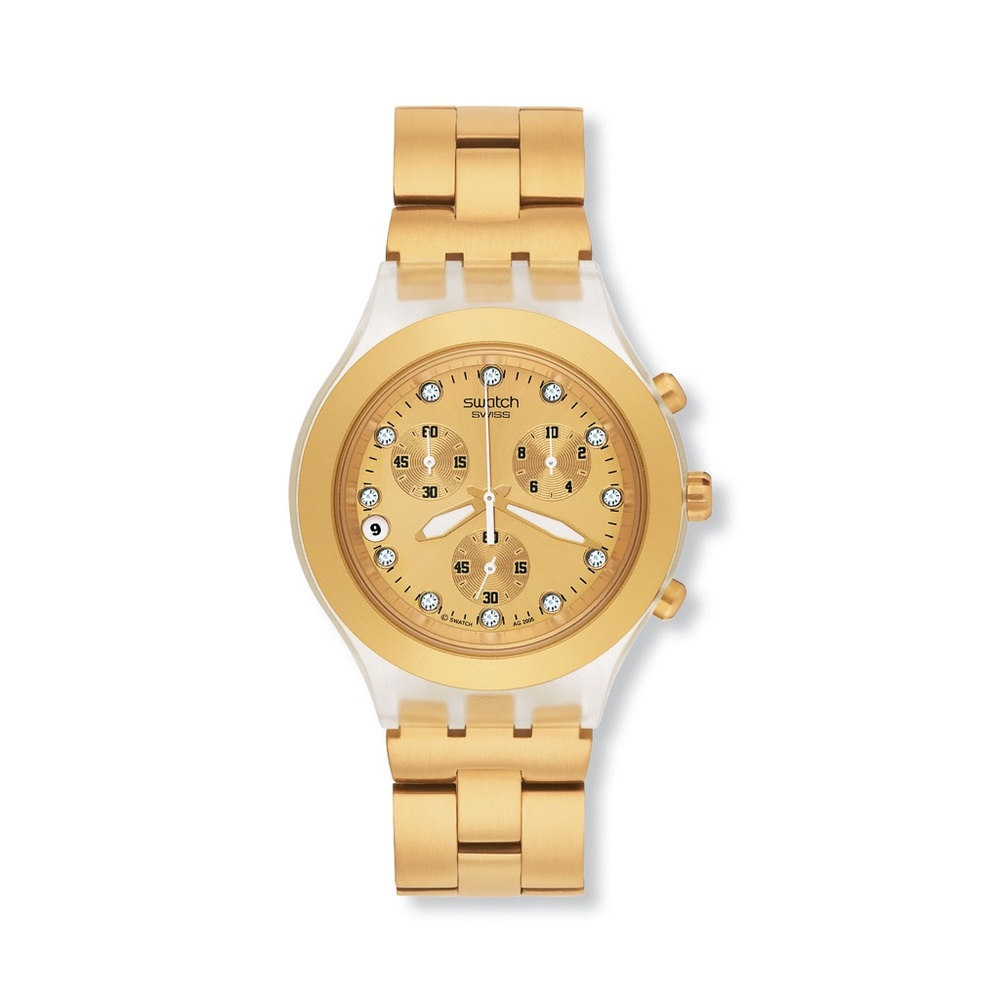 Swatch Swiss gold watch